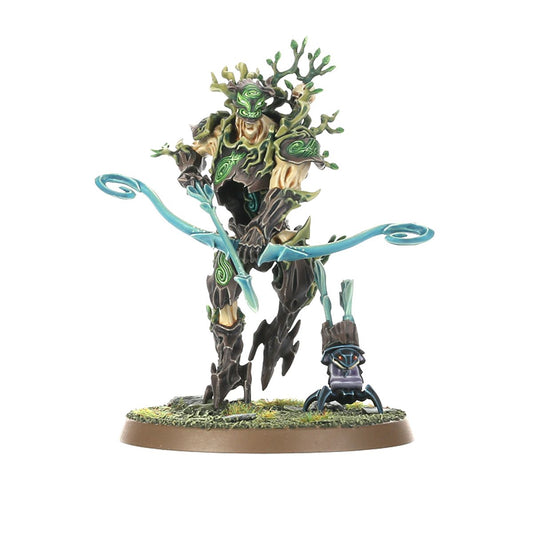 Kurnoth Hunter Sylvaneth - Pureflood Seneschal z łukiem greatbow i turkusowymi mackami - Warhammer Age of Sigmar