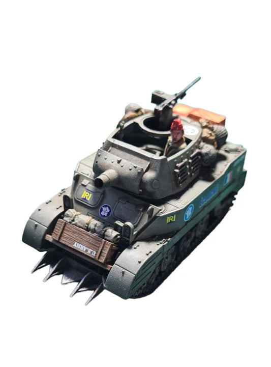 M8 Scott 75mm HMC – pomalowany model 28mm widok z przodu, oznaczenia Free French, 280024