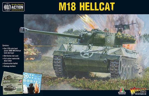 Pudełko M18 Hellcat z grafiką akcji i dodatkami