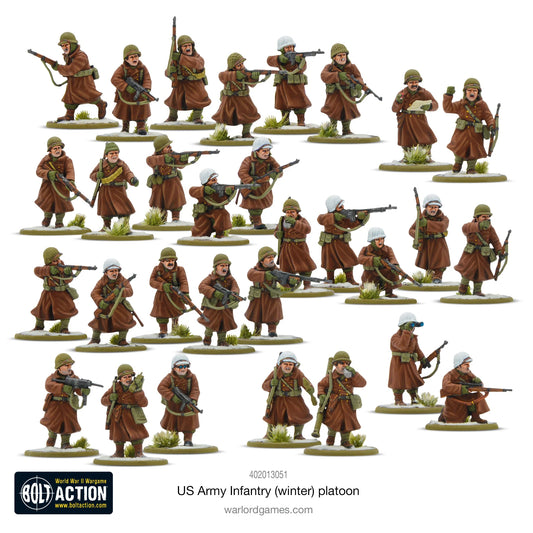 30 GI w zimowych płaszczach greatcoats - różne pozy