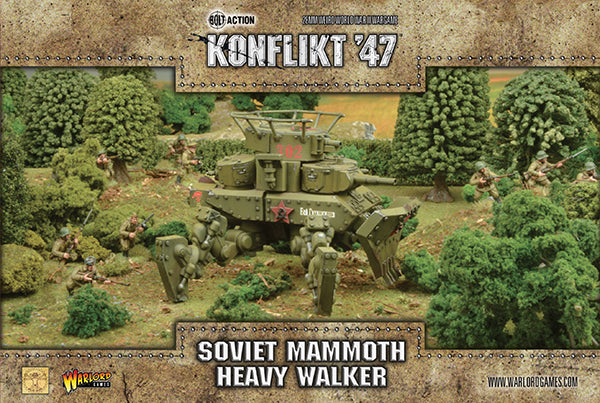 Soviet Mammoth Heavy Walker – pudełko zestawu Konflikt '47 | Warlord Games | 452410803