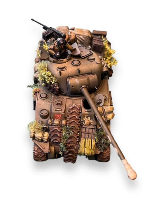 Rubicon Models M4A4 Sherman Firefly VC – pomalowany model z figurką załogi 28mm Bolt Action