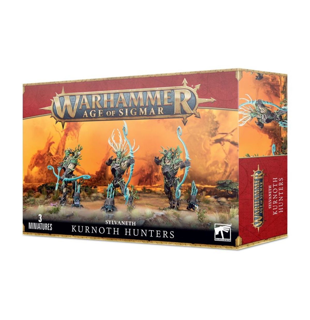 Kurnoth Hunters Sylvaneth - pudełko zestawu 3 miniatur z greatbows - Warhammer Age of Sigmar