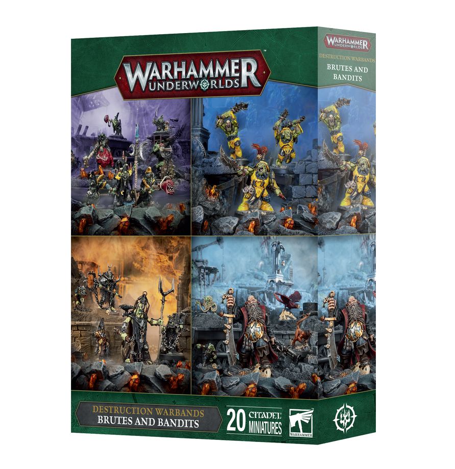Destruction Warbands Brutes and Bandits - opakowanie Warhammer Underworlds 20 Citadel Miniatures Games Workshop