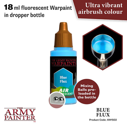 Blue Flux AW1502 Warpaints Air - 18ml farba fluorescencyjna, kulki mieszające, ultra żywy kolor do aerografu