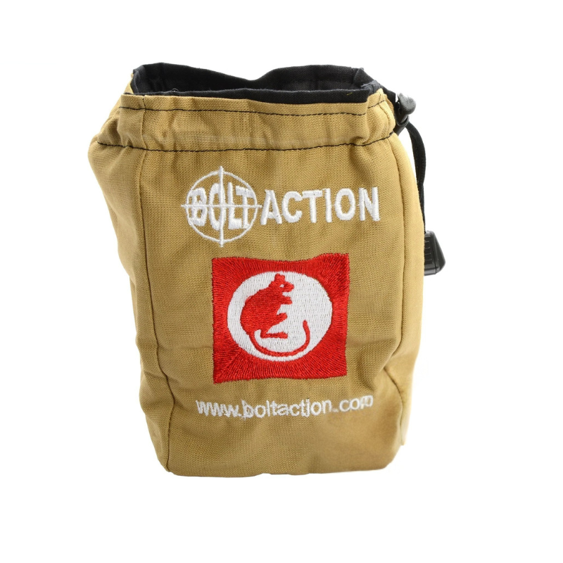 Desert Rat (British 8th Army) Dice Bag – piaskowy worek na kości Bolt Action z logo i emblematem Desert Rat brytyjskiej 8. Armii, oficjalny produkt Warlord Games