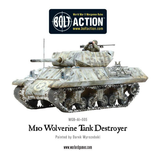 M10 Wolverine US Army kamuflaż zimowy z załogantem