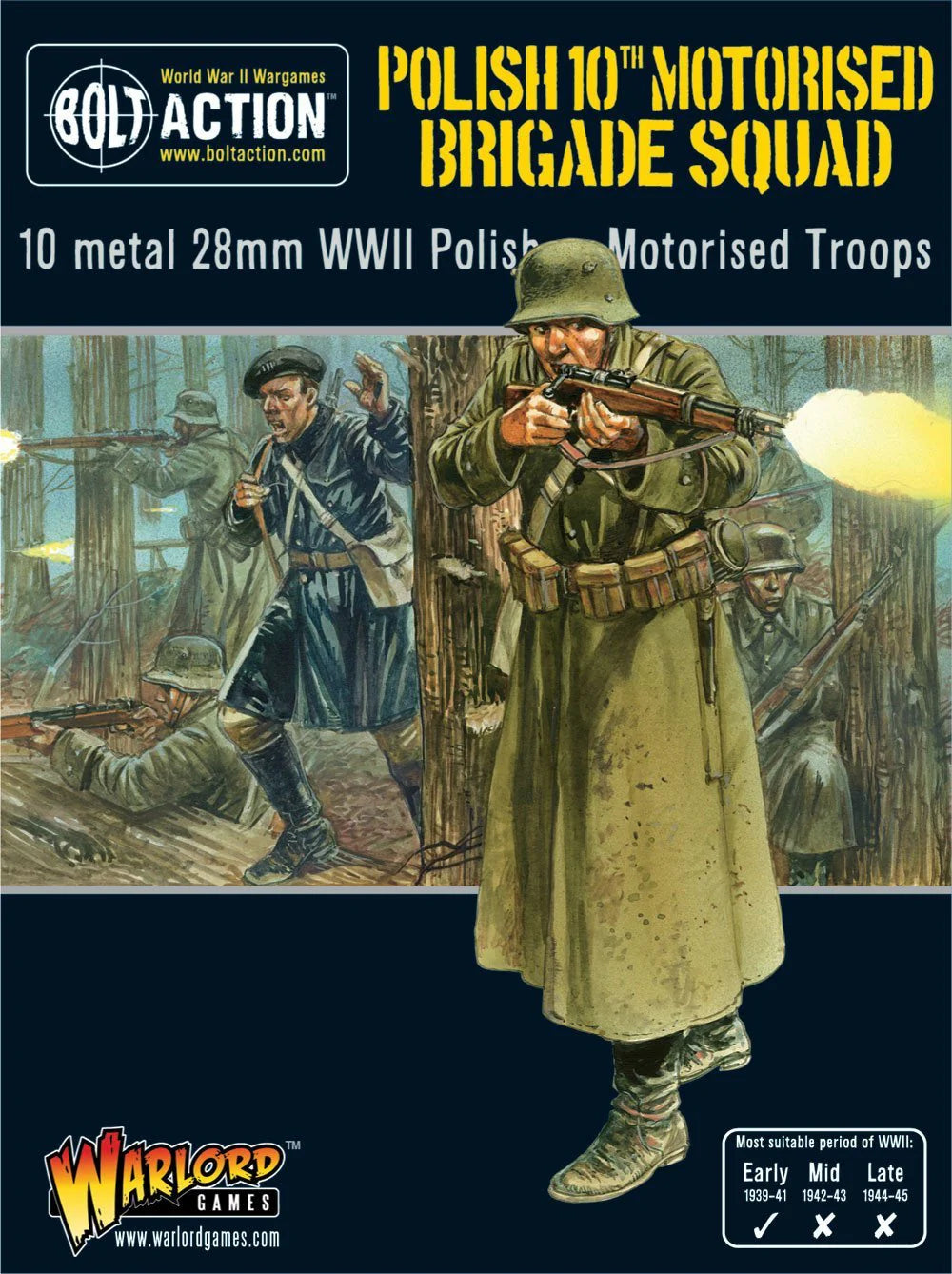 10. Brygada Motorowa – Drużyna Piechoty 28mm | Bolt Action