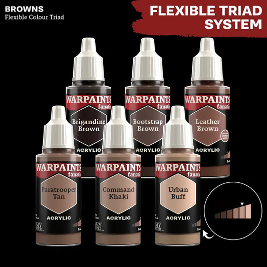 Browns - triada kolorów Warpaints Fanatic z Command Khaki - System Triady Kolorów