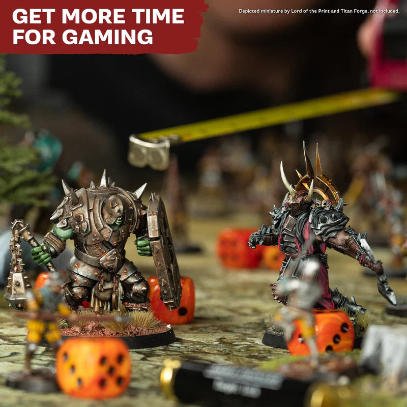 Warpaints Fanatic Most Wanted Set – get more time for gaming – pomalowane figurki na stole bitewnym podczas rozgrywki tabletop