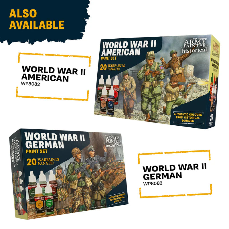 The Army Painter WWII British Paint Set - dostępne również zestawy WWII American WP8082 i WWII German WP8083 - The Army Painter