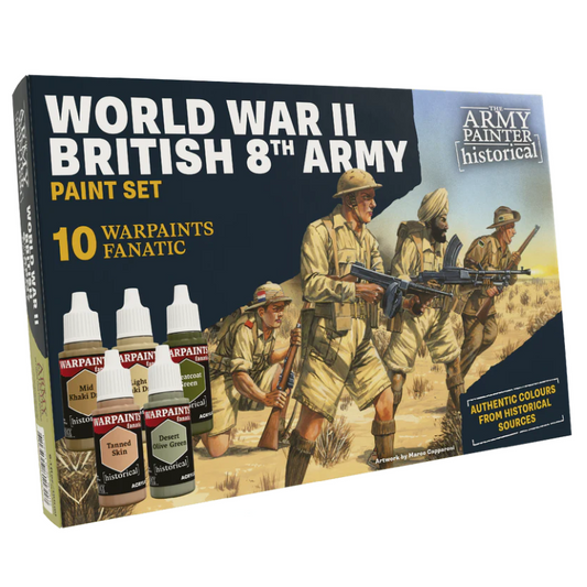 WWII British 8th Army Combo WP8113 – zestaw 10 farb Warpaints Fanatic | The Army Painter