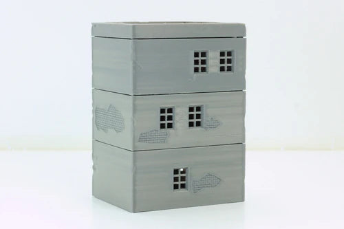 Arab Urban Building – 3 sekcje rozłożone, widok z boku, teren 28mm Patrick Miniatures