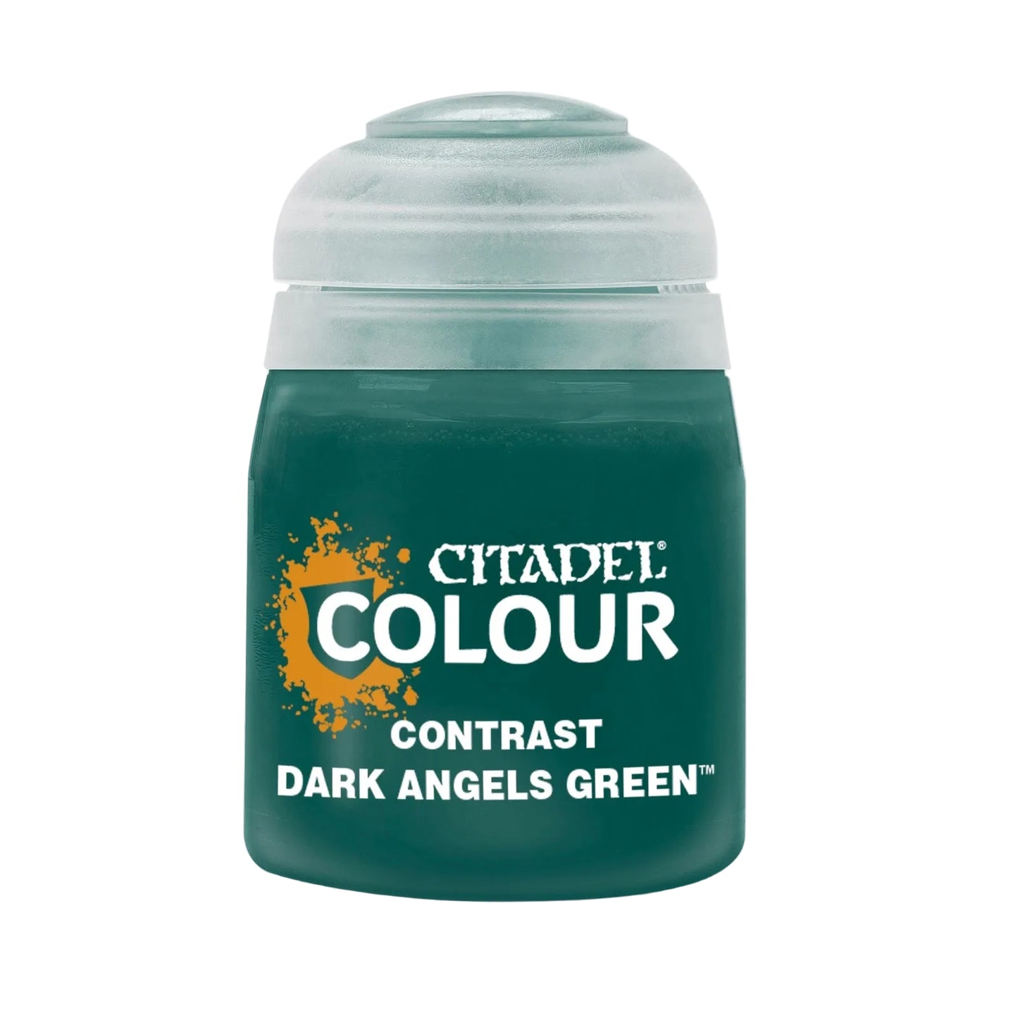 Dark Angels Green 18ml Citadel Contrast - ciemny głęboki zielony farba akrylowa z automatycznym cieniowaniem do figurek Warhammer - Games Workshop