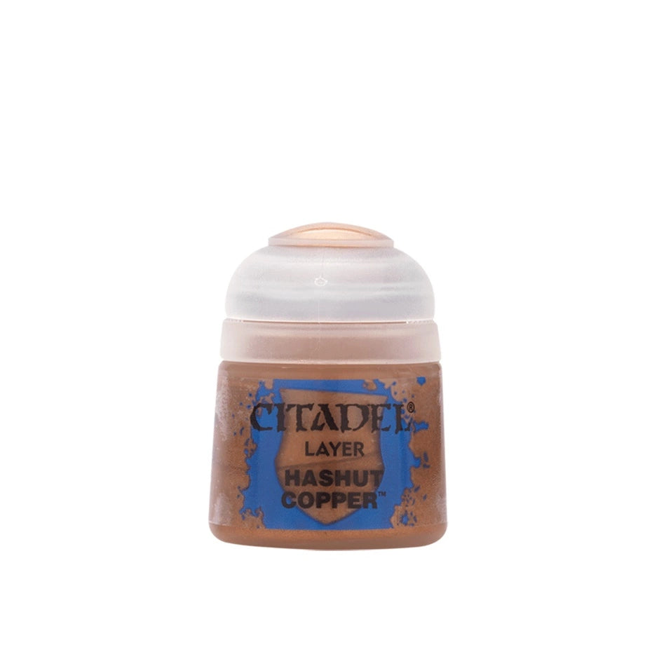 Hashut Copper 12ml Citadel Layer - czerwonawy miedziany farba akrylowa do figurek Warhammer - Games Workshop