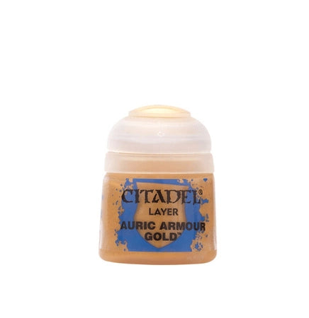 Auric Armour Gold 12ml Citadel Layer - ciepły złoty farba akrylowa do figurek Warhammer - Games Workshop