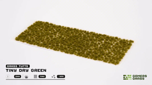 Dry Green Grass Tufts Gamers Grass - tufty 2mm arkusz Tiny 500 sztuk - Gamers Grass