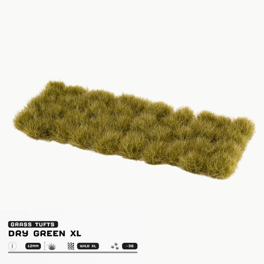 Dry Green XL Gamers Grass - kępki trawy na arkuszu