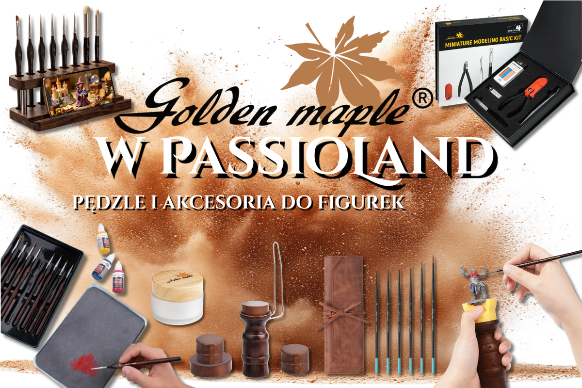 Golden Maple w PassioLand – pędzle i akcesoria do malowania figurek