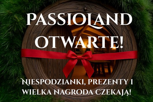 PassioLand Otwarte! Okrągłe drzwi z czerwoną wstążką - wielkie otwarcie sklepu z hobby: grami figurkowymi, modelarstwem i rękodziełem