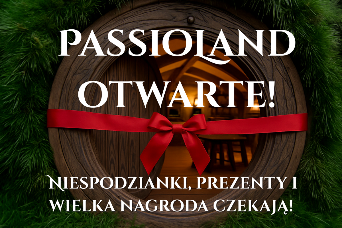 PassioLand Otwarte! Okrągłe drzwi z czerwoną wstążką - wielkie otwarcie sklepu z hobby: grami figurkowymi, modelarstwem i rękodziełem