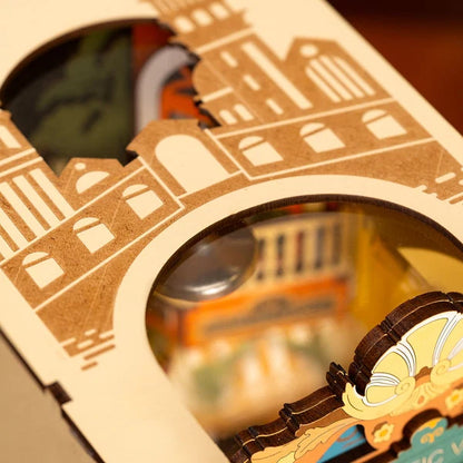 Romantyczna Wenecja Romantic Venice Rolife TGB08 – zbliżenie na Caffe La Fenice z miniaturową kawą i detalami włoskiej kawiarni