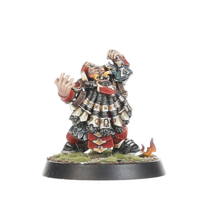 Chaos Dwarf Flamesmith Blood Bowl - model z miotaczem ognia - Zharr-Naggrund Ziggurats