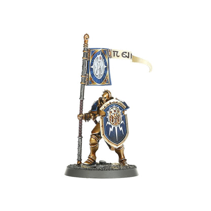 Vindictor Standard Bearer - model ze sztandarem Azyrite Signifier i niebieską tarczą - Warhammer Age of Sigmar