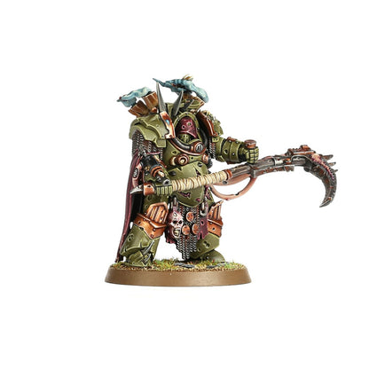 Deathshroud Terminator Death Guard - model z otwartą przyłbicą i plaguespurt gauntlet - Warhammer 40,000