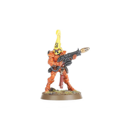 Fire Dragons - pełny oddział 5 figurek z Exarchem Firepike sztandarem i Shrine Token Aeldari