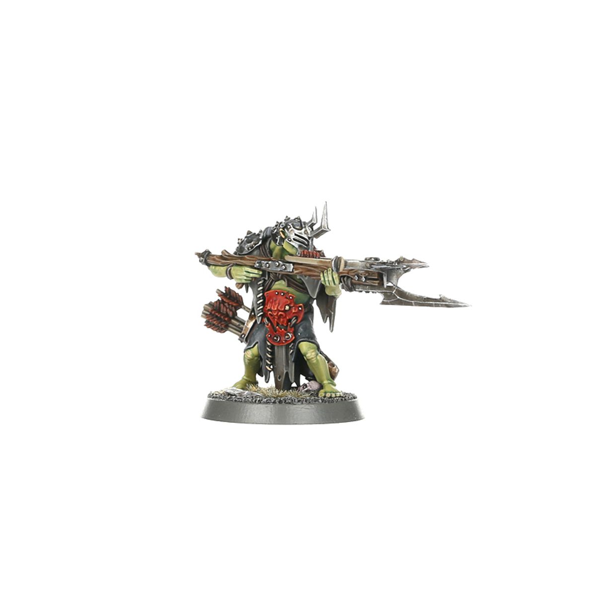Man-Skewer Boltboy - model grota Kruleboyz celującego z kuszy z trójzębnym grotem, kołczan bełtów przy pasie - Warhammer Age of Sigmar