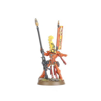 Fire Dragons Exarch - zbliżenia twarzy bez hełmu z fusion gun hełmu z Firepike i torsu z runą