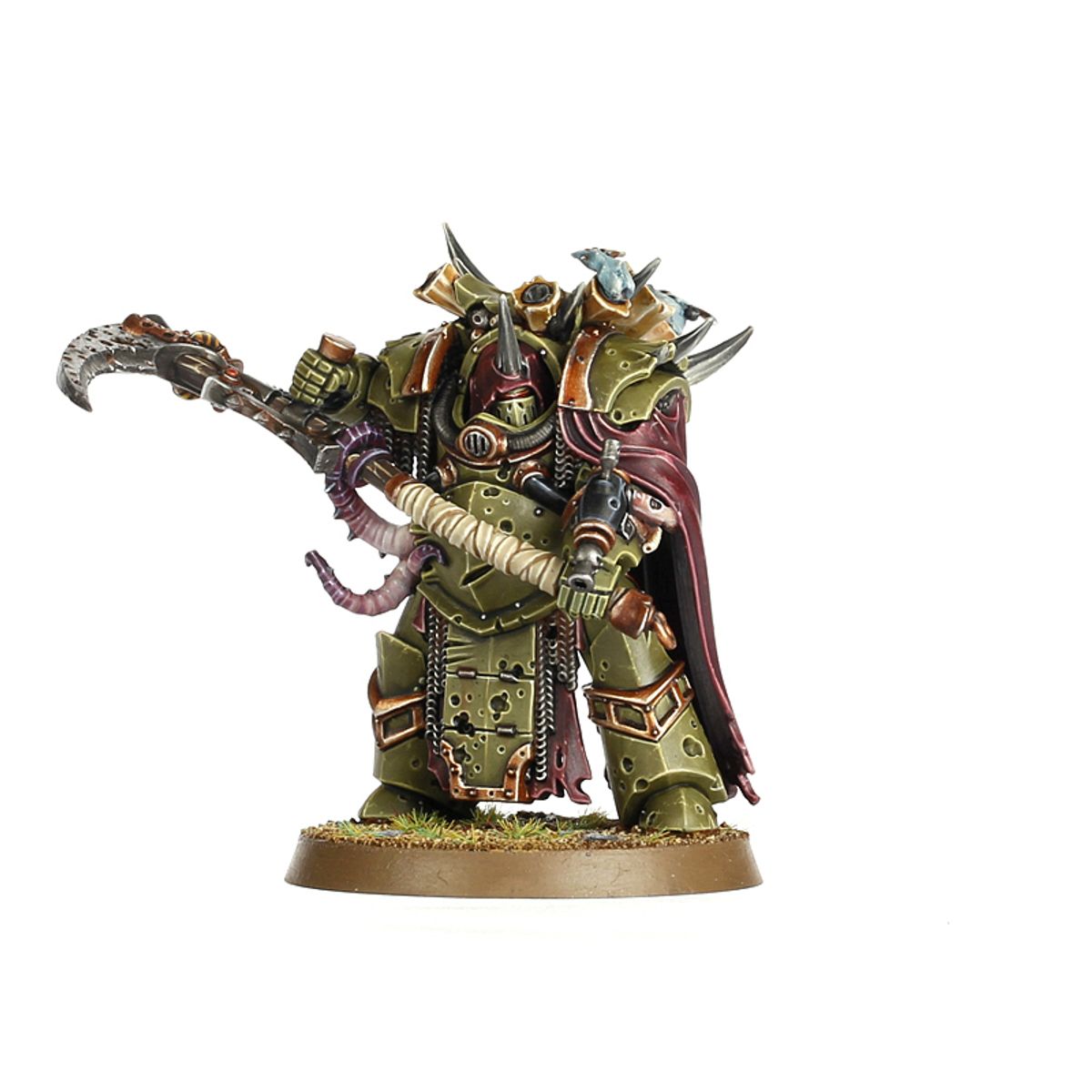 Deathshroud Terminators Death Guard - detale pancerza, plaguespurt gauntlet i dzwony Nurgla - Warhammer 40,000