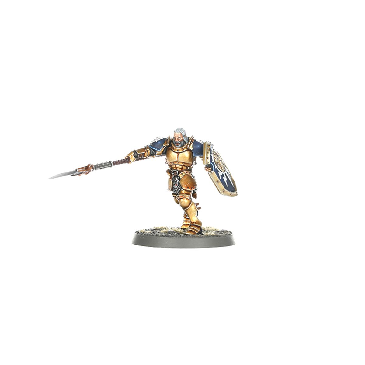 Vindictor Stormcast Eternals - model bez hełmu ze stormspear i niebieską tarczą - Warhammer Age of Sigmar