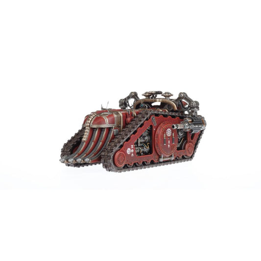 Karacnos Assault Tank - widok z boku zamknięta bateria moździerzy