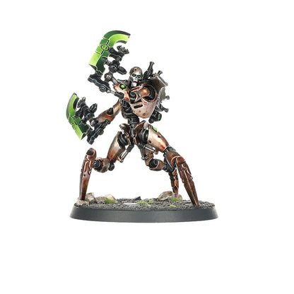 Skorpekh Destroyer Necrons - model z hyperphase thresher widok z przodu - Warhammer 40,000