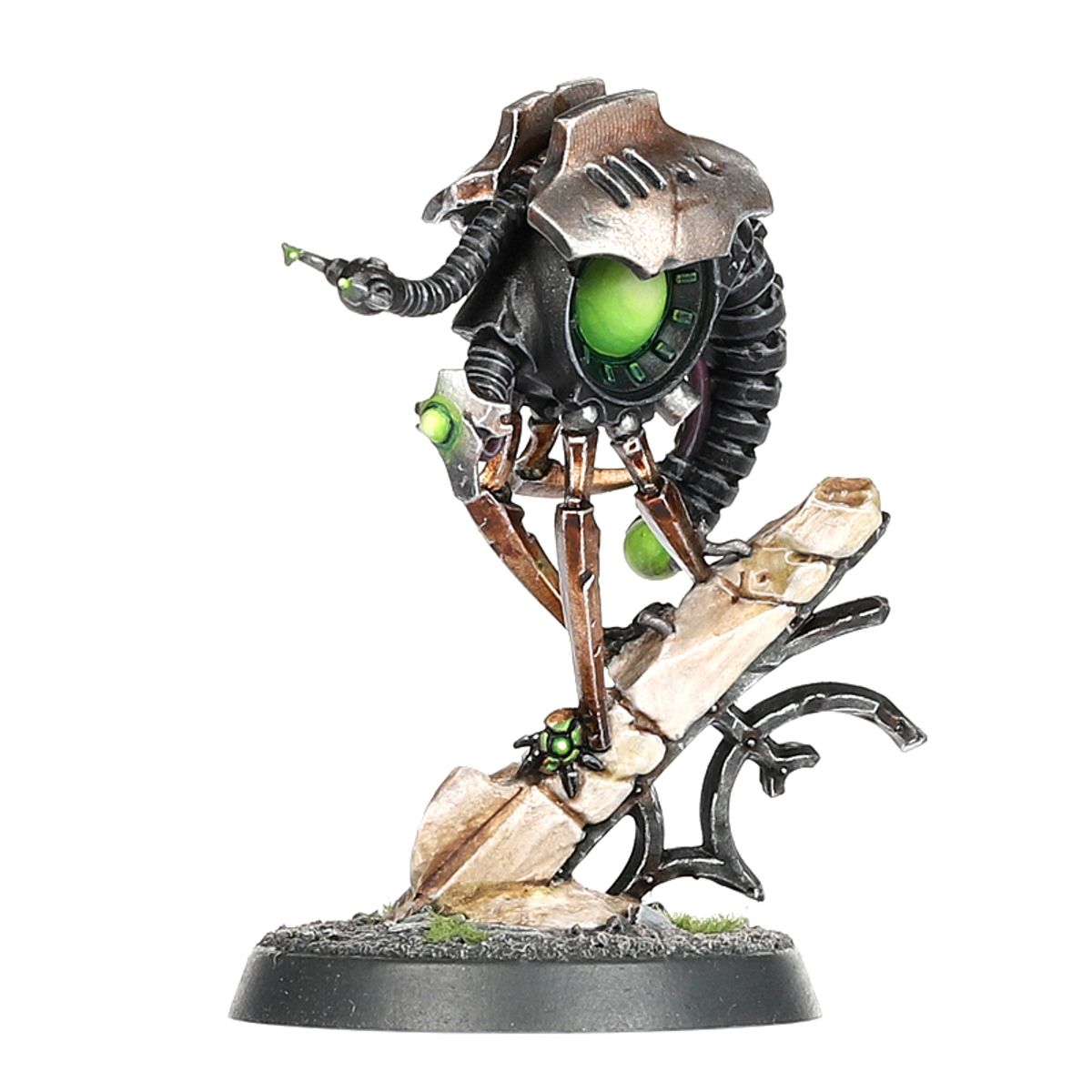 Canoptek Plasmacyte Necrons - model na scenicznej podstawce z gruzem - Warhammer 40,000
