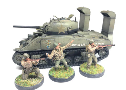Rubicon Models 280060 – M4 Sherman z piechotą US Army, diorama, skala 1:56