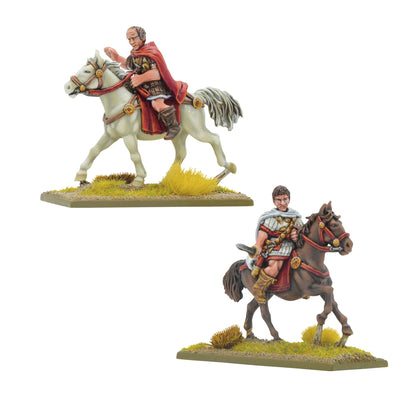 Roman Generals Sulla Gaius Marius Hail Caesar 28mm - 2 figurki konnych dowódców z przodu, 103011112