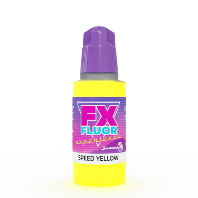 Speed Yellow SFX-06 17ml - fluorescencyjna farba akrylowa FX Fluor do efektów świetlnych - Scale 75
