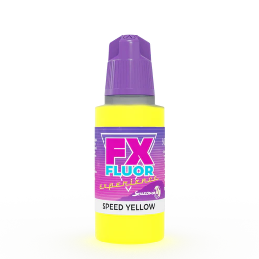 Speed Yellow SFX-06 17ml - fluorescencyjna farba akrylowa FX Fluor do efektów świetlnych - Scale 75
