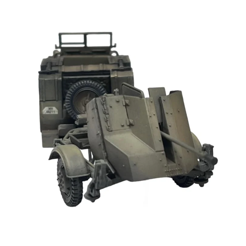 20mm FlaK 30 z przyczepą SdAh 51/52 280109 – Rubicon Models – model plastikowy 1/56 (28mm), działo przeciwlotnicze kal. 20mm w pozycji holowanej