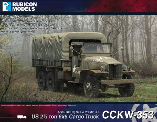 GMC CCKW-353 Deuce and a Half – Rubicon Models 280037, pudełko, skala 1:56, Bolt Action WWII