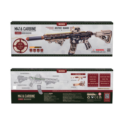 Karabinek M416 Carbine Justice Guard ROKR LQB02 – zbliżenie na mechanizm spustowy i magazynek