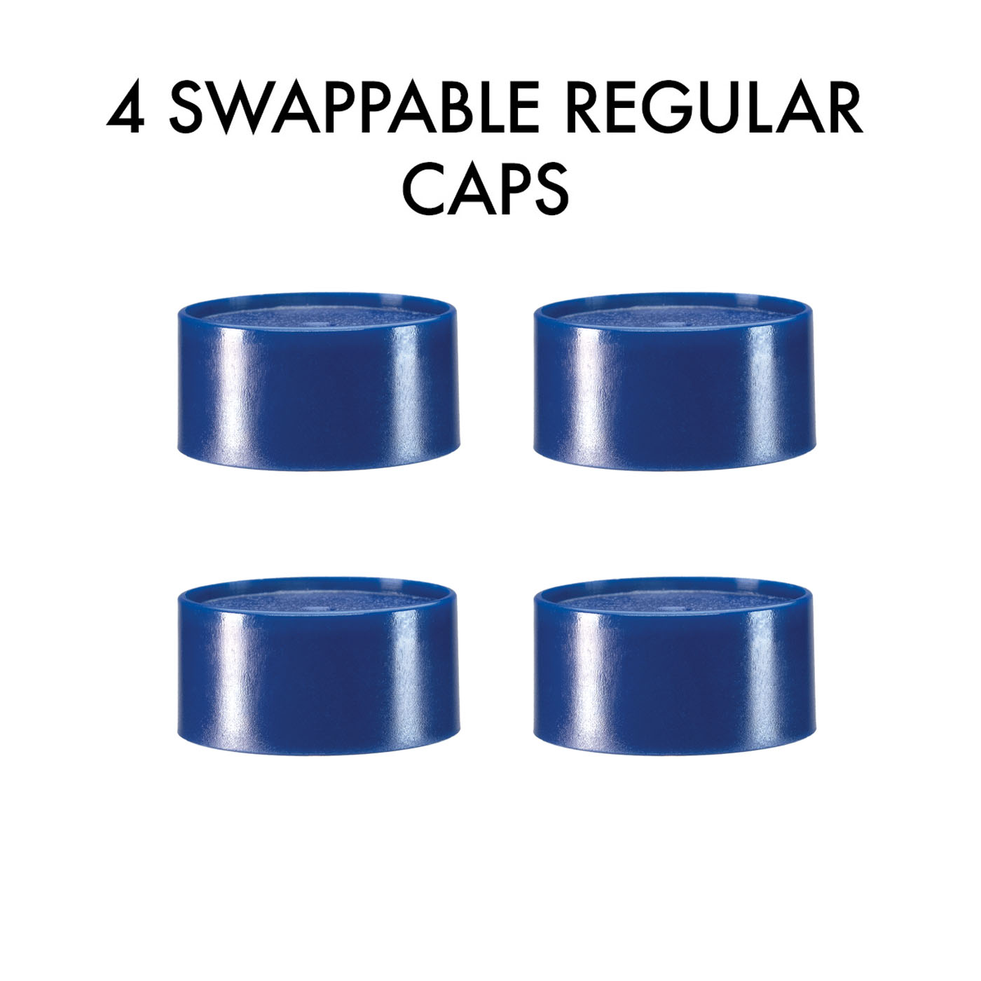 4 Swappable Regular Caps do uchwytu RGG360 - niebieskie nakrętki wymienne do malowania figurek - Redgrass Games
