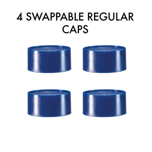 4 Swappable Regular Caps do uchwytu RGG360 - niebieskie nakrętki wymienne do malowania figurek - Redgrass Games
