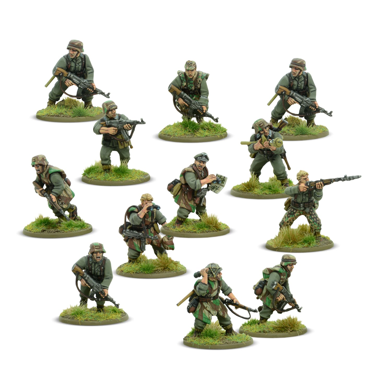 Figurki German Grenadiers z bronią (StG 44, MP40)
