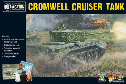 Cromwell Cruiser Tank - Bolt Action 28mm - pudełko plastikowy model czołgu 75mm gun - Warlord Games