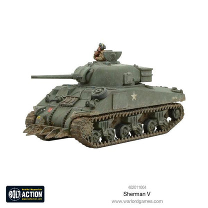 Sherman V M4A4 - Bolt Action 28mm - Polish markings olive drab załoga dowódca 75mm gun weathering - Warlord Games