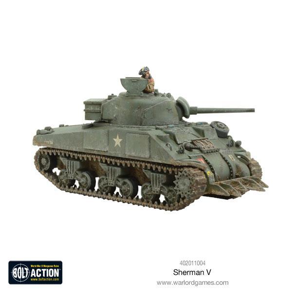 Sherman V M4A4 - Bolt Action 28mm - Polish markings olive drab załoga dowódca white star weathering - Warlord Games